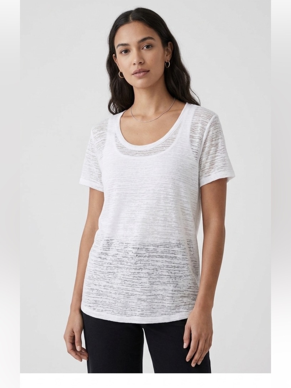 White Burnout Top